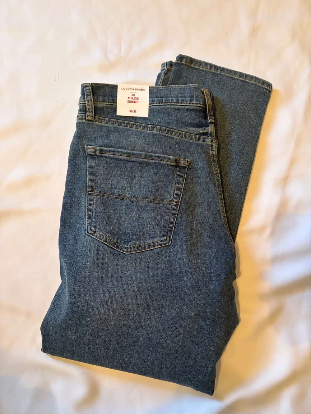 Lucky Brand Men's Straight Leg Dark Blue Jeans